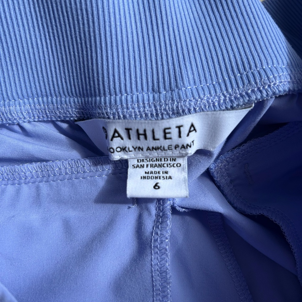 Athleta Brooklyn Ankle Pant in Light Blue